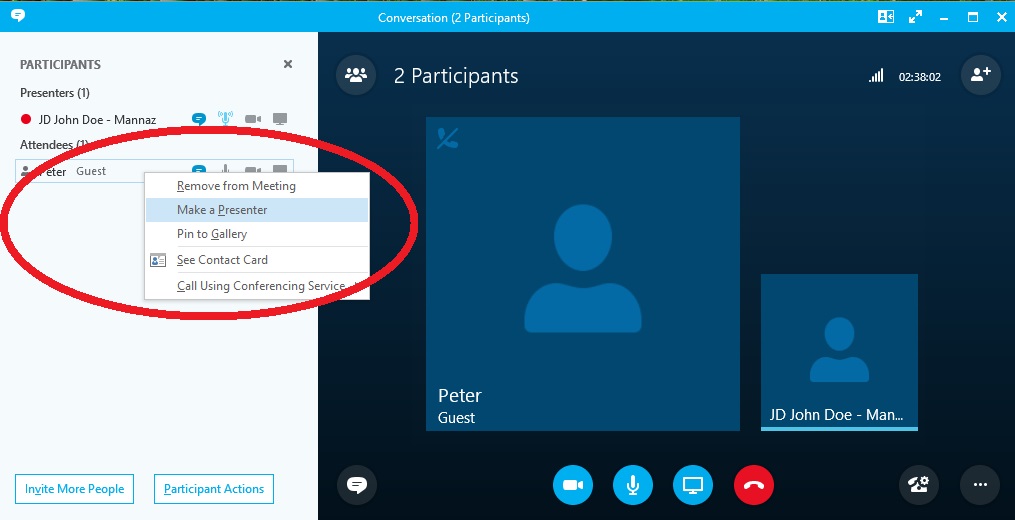 skype for business mac guest